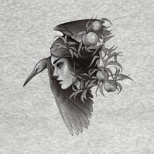 Girl and bird T-Shirt